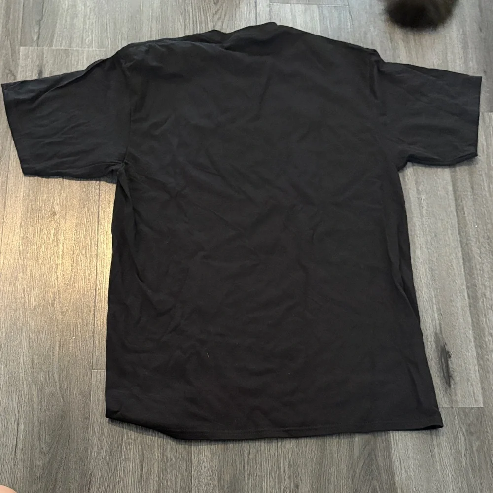 NWT Port and Company Black and Orange Cat Aviator Tee
